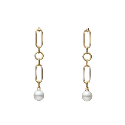 M Code Zhuji Cultured Pearl Earrings in Silver
