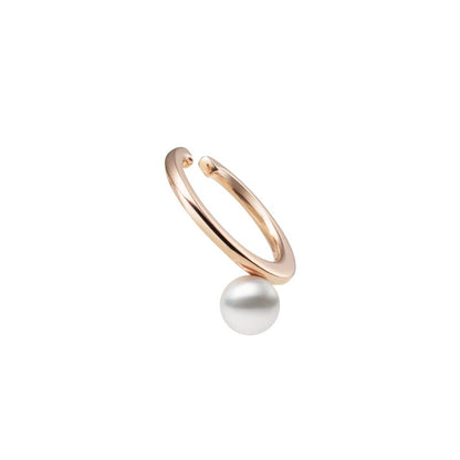 Zhuji Cultured Pearl Ear Cuff in Pink