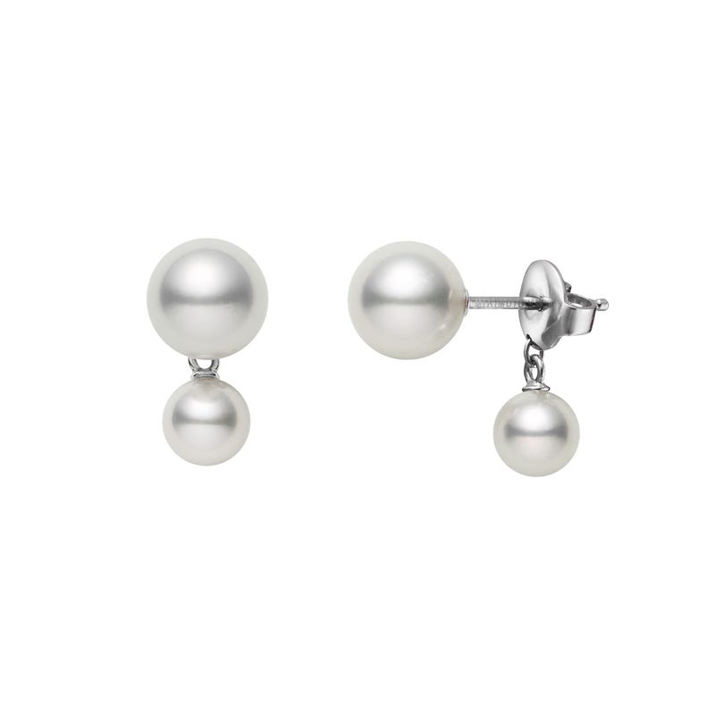 Classic Zhuji Cultured Pearl Earrings in Silver