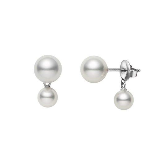 Classic Zhuji Cultured Pearl Earrings in Silver
