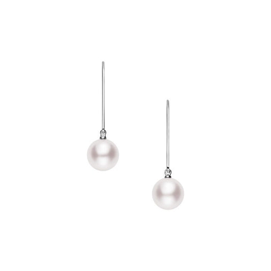 Zhuji Cultured Pearl Earrings in Silver