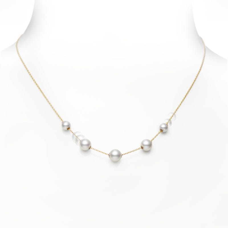 パールズ・イン・モーション 諸曁養殖真珠ペンダント イエロー