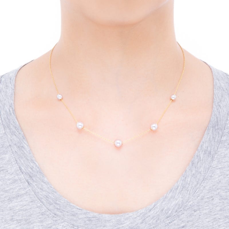 パールズ・イン・モーション 諸曁養殖真珠ペンダント イエロー