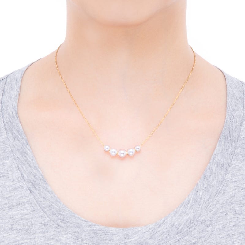 パールズ・イン・モーション 諸曁養殖真珠ペンダント イエロー