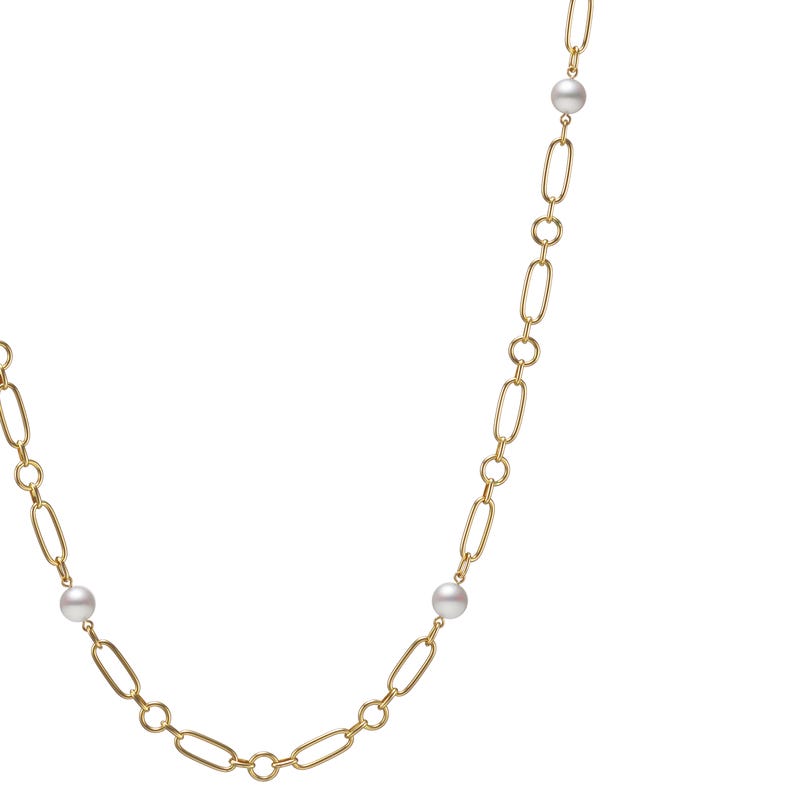 M Code Zhuji Cultured Pearl Necklace in Yellow - 32 Inch