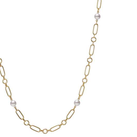 M Code Zhuji Cultured Pearl Necklace in Yellow - 32 Inch