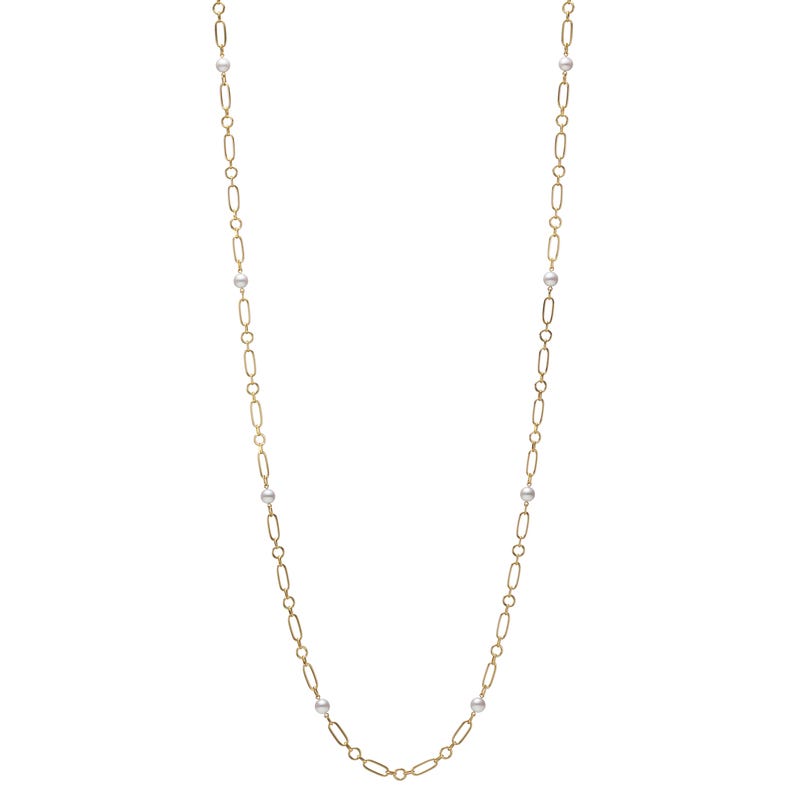 M Code Zhuji Cultured Pearl Necklace in Yellow - 32 Inch