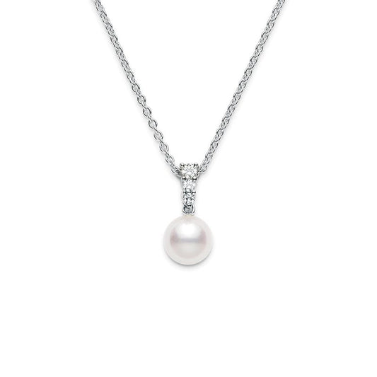 Morning Dew Zhuji Cultured Pearl Pendant In White