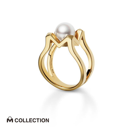 M Collection Zhuji Cultured Pearl Ring in Yellow