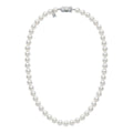16" Fanuly Cultured Pearl Strand Necklace With Silver Clasp
