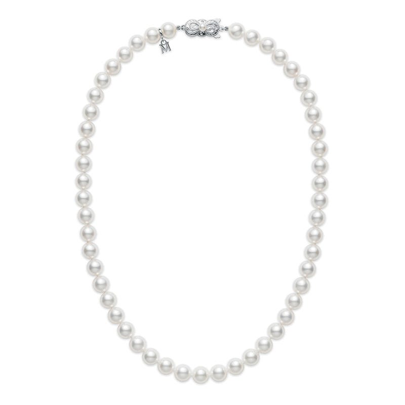 16" Fanuly Cultured Pearl Strand Necklace With Silver Clasp
