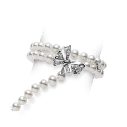 Jeux de Rubans Zhuji Cultured Pearl and Diamond Convertible Bracelet and Necklace